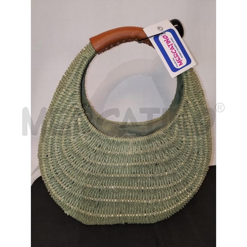 BORSA DONNA IN PAGLIA VERDE  | Mercatino dell'Usato Catania stazione centrale 1
