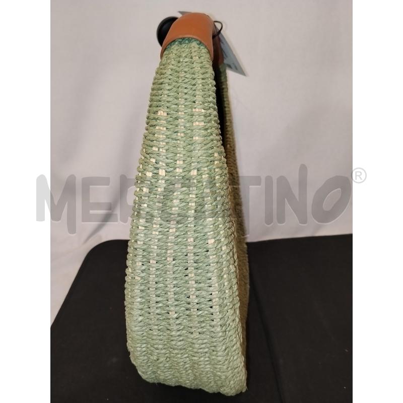 BORSA DONNA IN PAGLIA VERDE  | Mercatino dell'Usato Catania stazione centrale 2