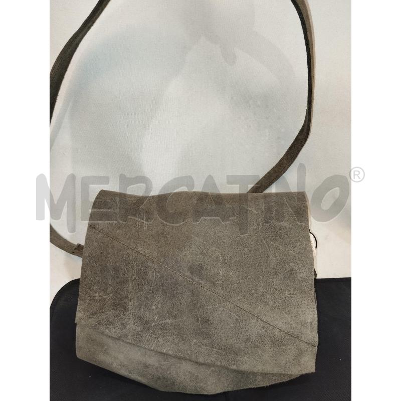 BORSA DONNA IN PELLE GRIGIO CON TRACOLLA | Mercatino dell'Usato Catania stazione centrale 1
