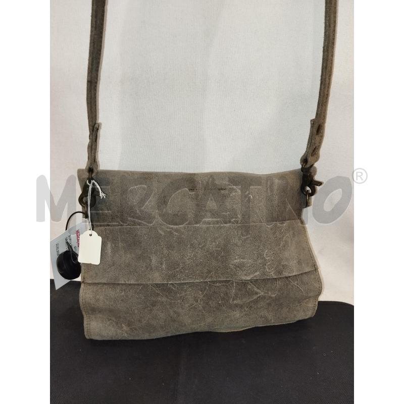 BORSA DONNA IN PELLE GRIGIO CON TRACOLLA | Mercatino dell'Usato Catania stazione centrale 3