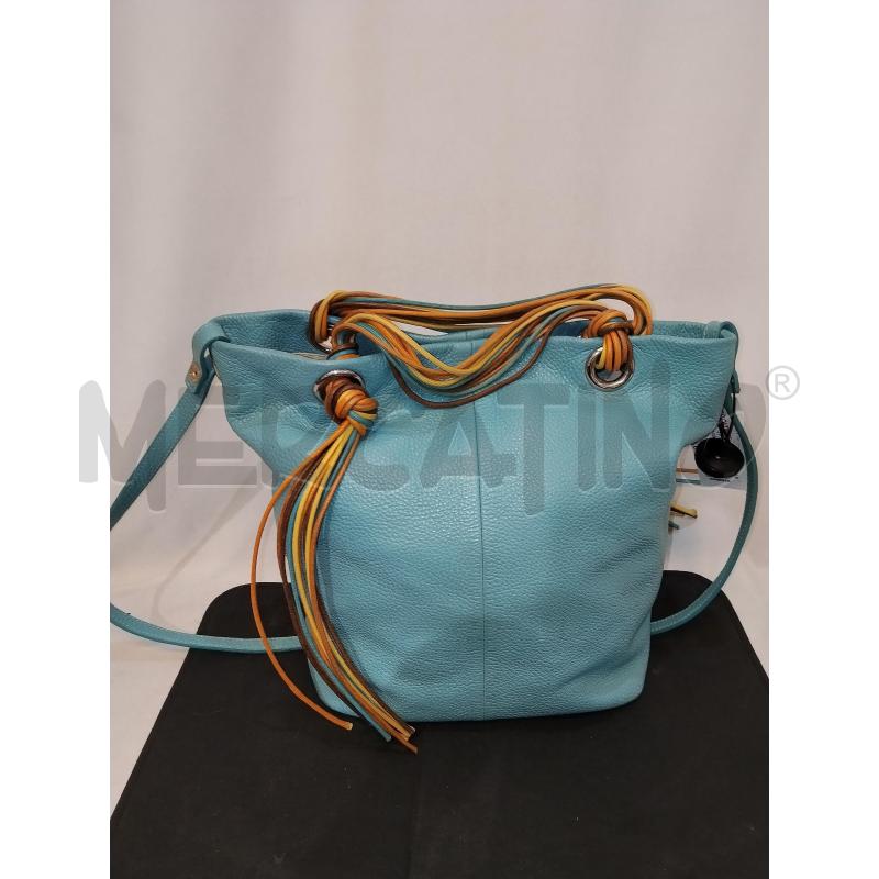 BORSA DONNA IN PELLE TURCHESE  | Mercatino dell'Usato Catania stazione centrale 1