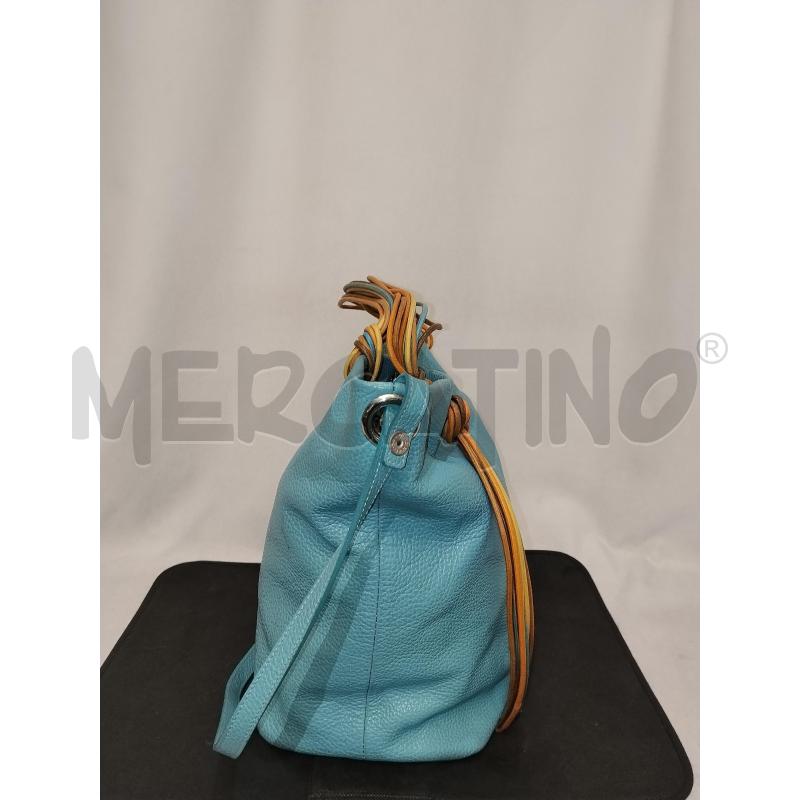 BORSA DONNA IN PELLE TURCHESE  | Mercatino dell'Usato Catania stazione centrale 2