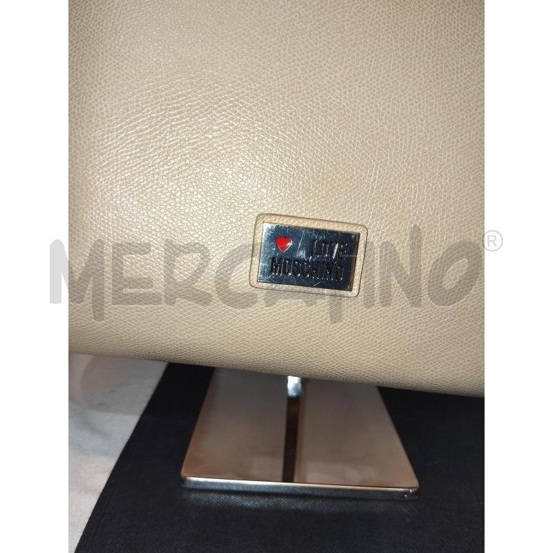 BORSA DONNA LOVE MOSCHINO BEIGE | Mercatino dell'Usato Catania stazione centrale 5