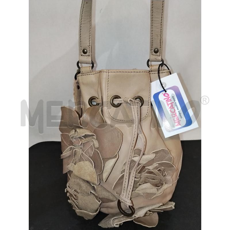 BORSA DONNA MAX  & CO  BEIGE IN PELLE  | Mercatino dell'Usato Catania stazione centrale 1