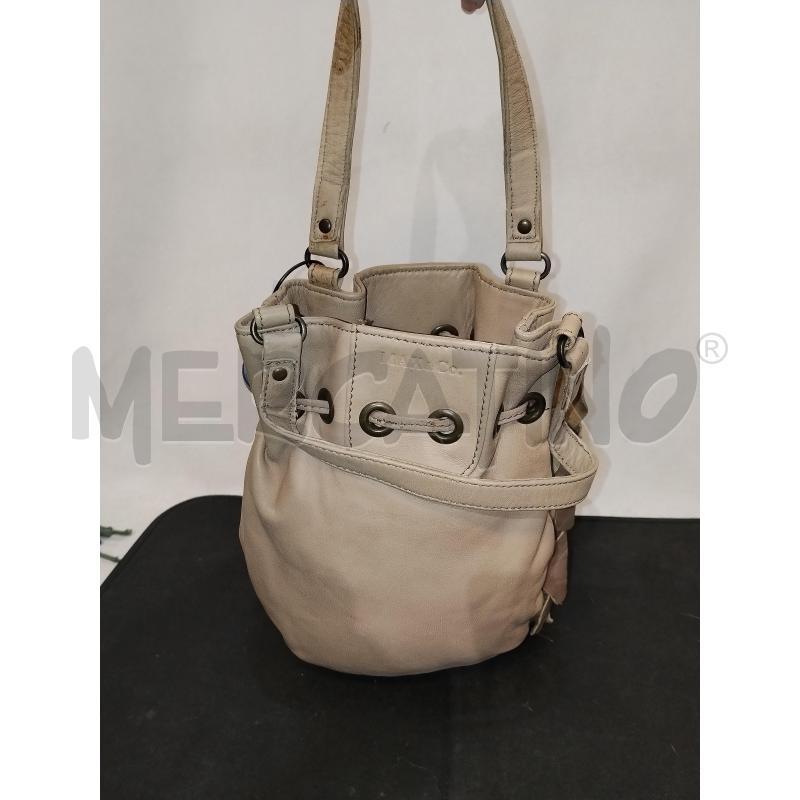 BORSA DONNA MAX  & CO  BEIGE IN PELLE  | Mercatino dell'Usato Catania stazione centrale 3