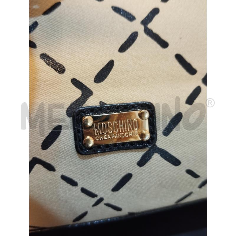 BORSA DONNA MOSCHINO  BEIGE IN TESSUTO  | Mercatino dell'Usato Catania stazione centrale 4