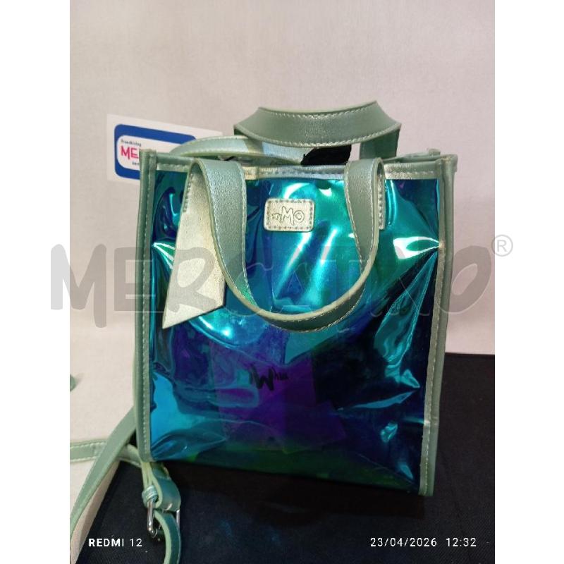 BORSA DONNA MU MO  VERDE TIFFANY TRASPARENTE | Mercatino dell'Usato Catania stazione centrale 1