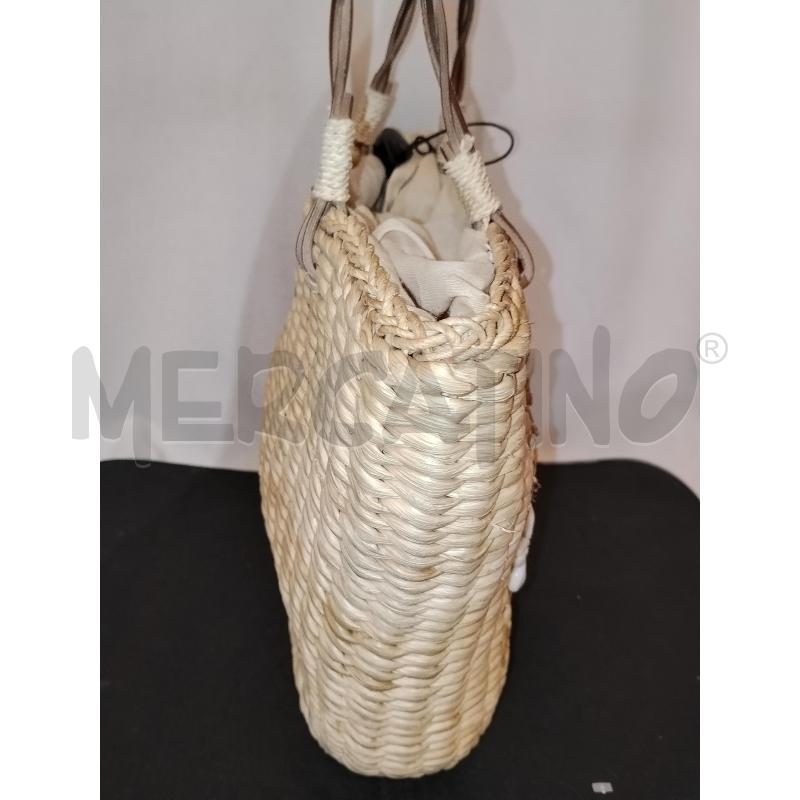 BORSA DONNA RAFFIA CON CONCHIGLIA | Mercatino dell'Usato Catania stazione centrale 2