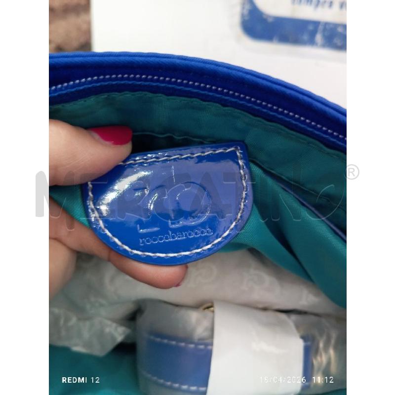 BORSA DONNA ROCCO BAROCCO CON TRACOLLA BLU ELETTRICO | Mercatino dell'Usato Catania stazione centrale 3
