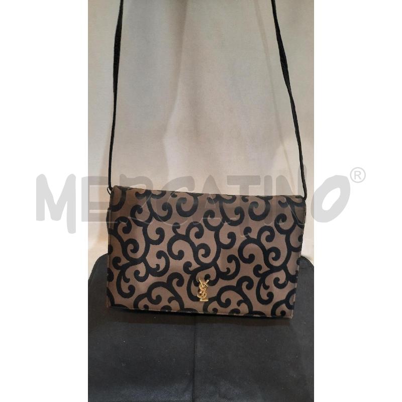 BORSA DONNA SAINT LAURENTMARRONE E NERA | Mercatino dell'Usato Catania stazione centrale 3