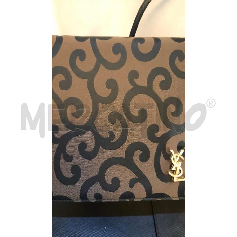 BORSA DONNA SAINT LAURENTMARRONE E NERA | Mercatino dell'Usato Catania stazione centrale 4