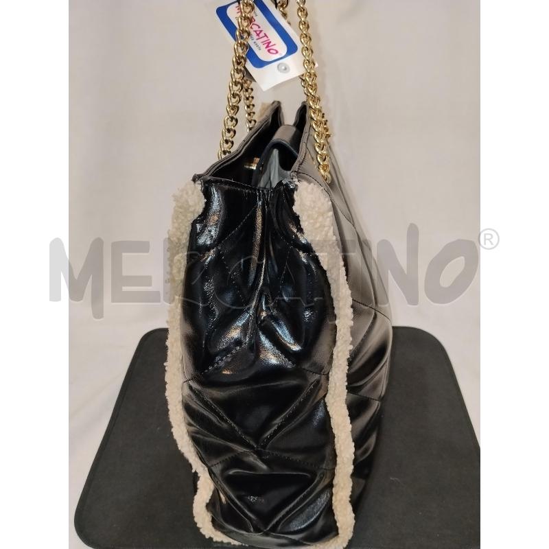 BORSA DONNA TWINSET NERA IN VERNICE TRAPUNTATA  | Mercatino dell'Usato Catania stazione centrale 2