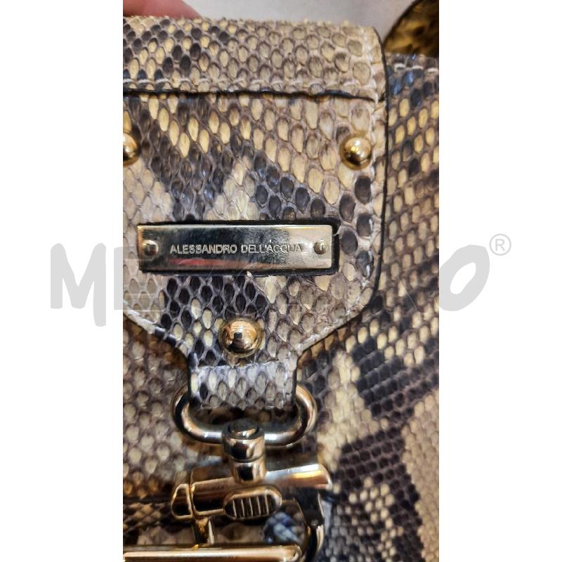 BORSA DONNA  ALESSANDRO DELL ACQUA PITONATA | Mercatino dell'Usato Catania stazione centrale 2