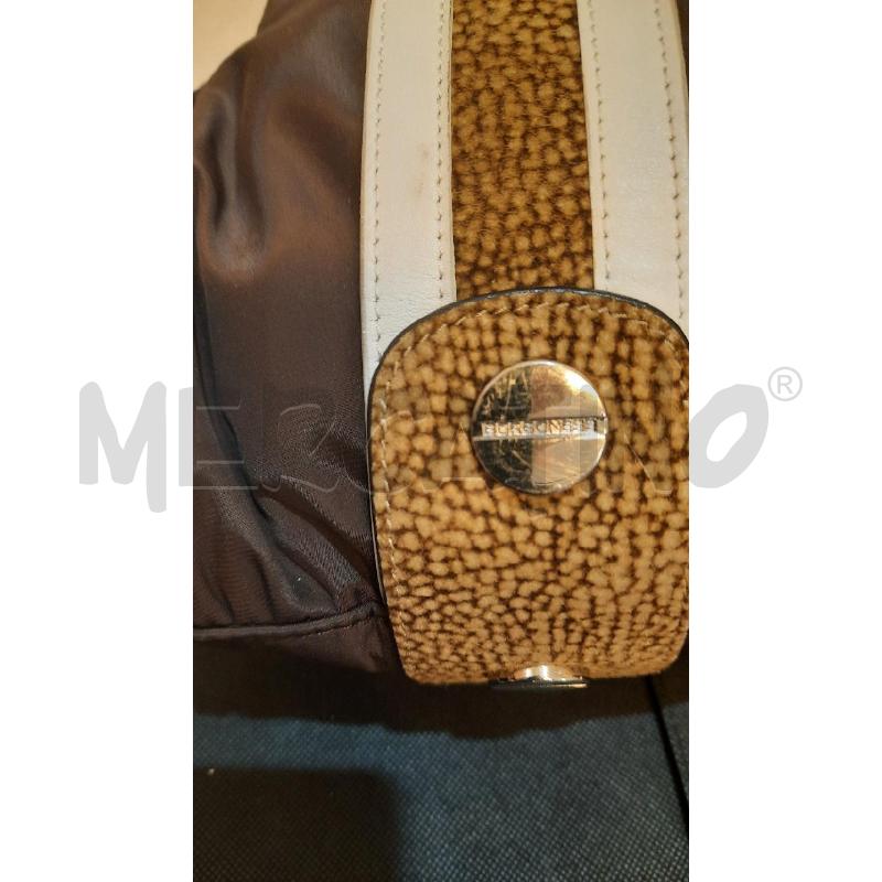 BORSA DONNA  BORBONESE MARRONE E BIANCA | Mercatino dell'Usato Catania stazione centrale 2
