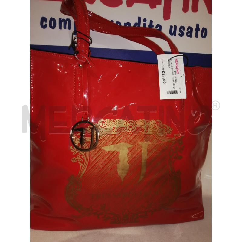 Borsa sale trussardi rossa