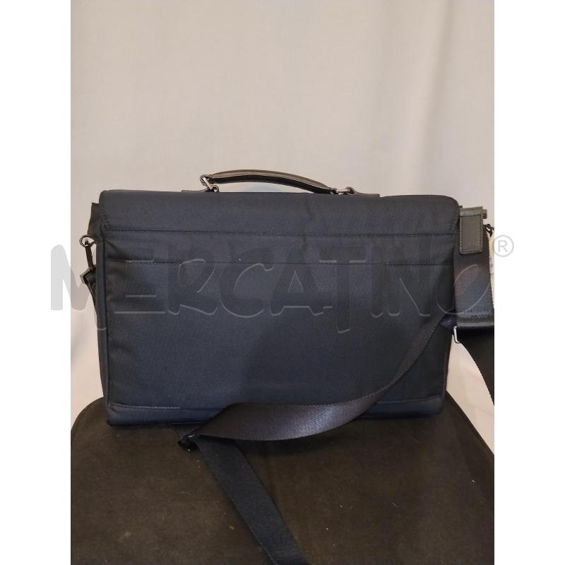 BORSA PORTA PC PIQUADRO BLU IN TESSUTO  | Mercatino dell'Usato Catania stazione centrale 3