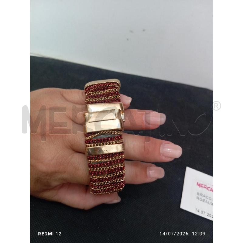 BRACCIALE DORATO E BORDEAUX  | Mercatino dell'Usato Catania stazione centrale 2