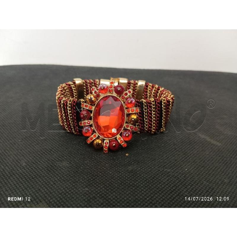 BRACCIALE DORATO E BORDEAUX  | Mercatino dell'Usato Catania stazione centrale 3