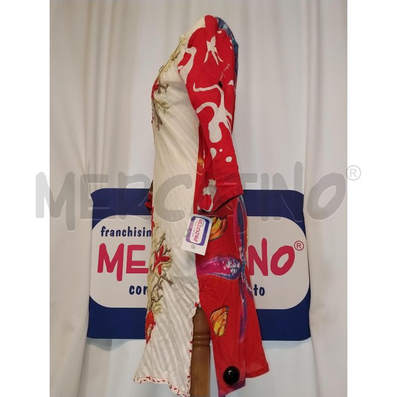 CAFTANO DONNA ANTICA SARTORIA ROSSO A FANTASIA  | Mercatino dell'Usato Catania stazione centrale 2