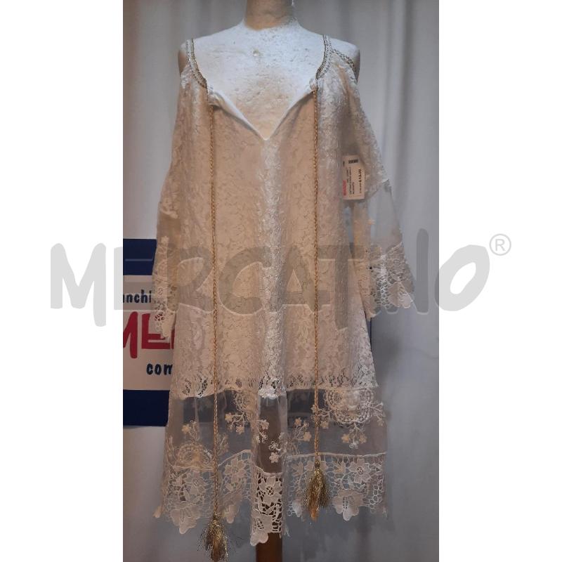 CAFTANO DONNA BIANCO RICAMATO  | Mercatino dell'Usato Catania stazione centrale 1