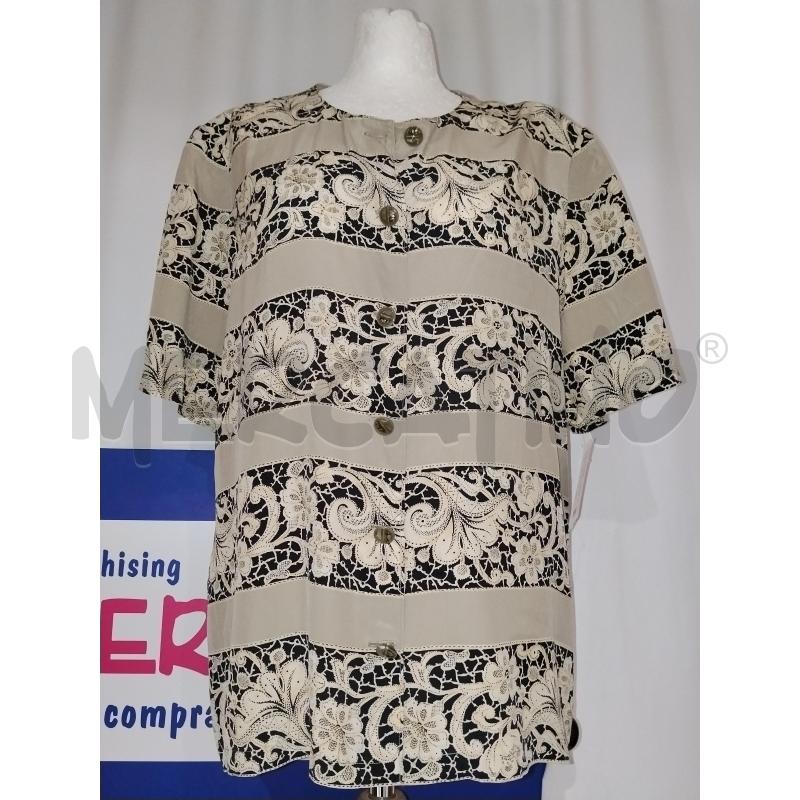 CAMICIA DONNA BEIGE A FANTASIA  | Mercatino dell'Usato Catania stazione centrale 1