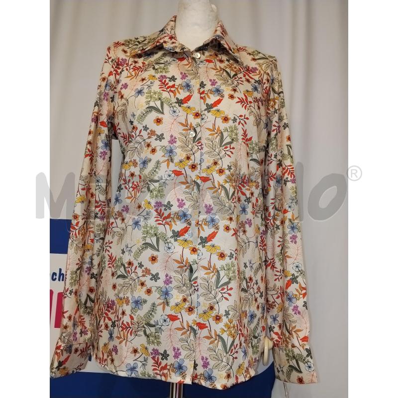 CAMICIA DONNA BLACK LOVE BEIGE A FANTASIA A FIORI  | Mercatino dell'Usato Catania stazione centrale 1