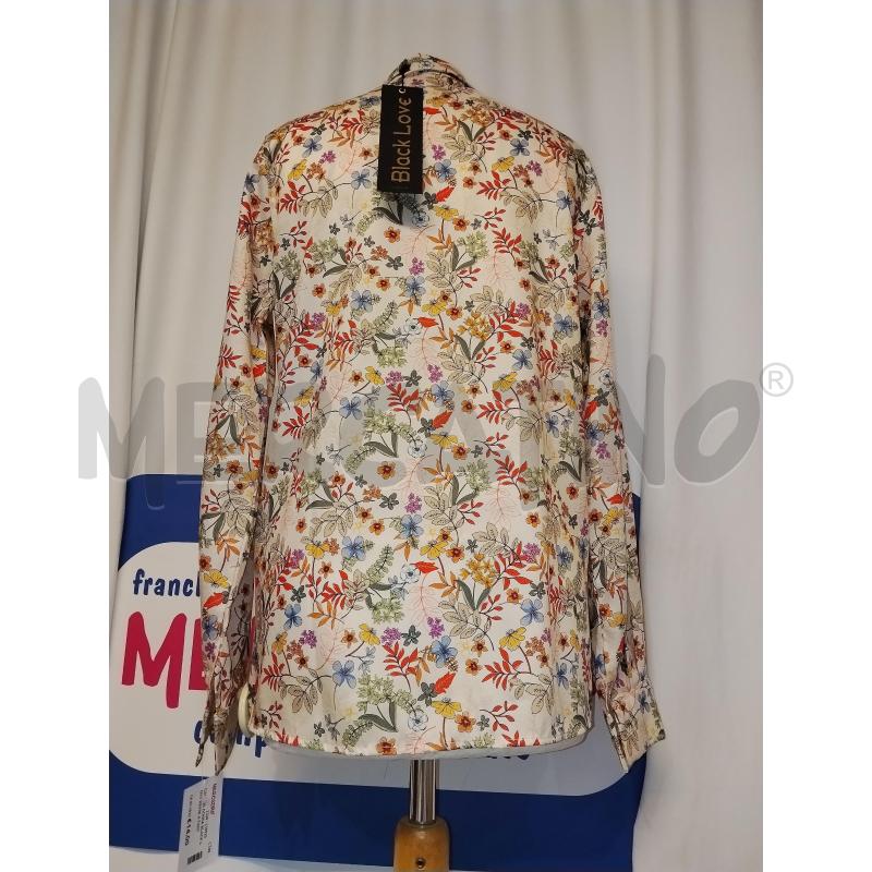 CAMICIA DONNA BLACK LOVE BEIGE A FANTASIA A FIORI  | Mercatino dell'Usato Catania stazione centrale 3