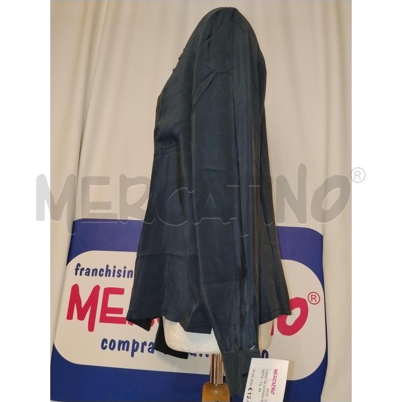CAMICIA DONNA BLU IN SETA  | Mercatino dell'Usato Catania stazione centrale 2