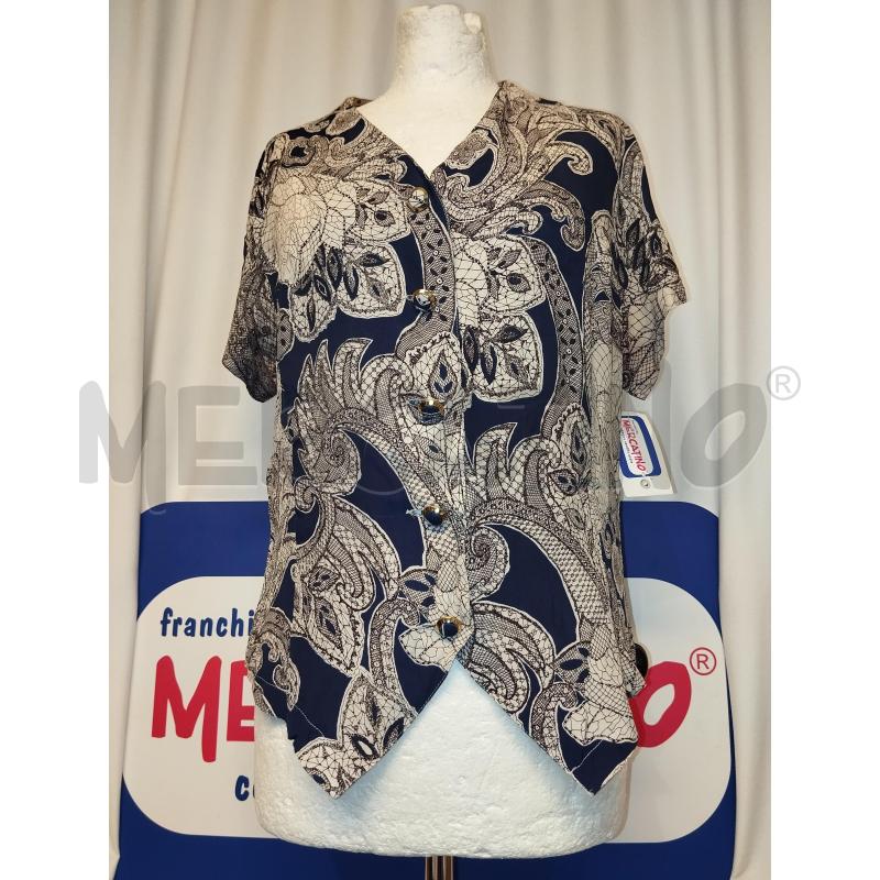 CAMICIA DONNA CENTRAL GALLERY BLU A FANTASIA | Mercatino dell'Usato Catania stazione centrale 1