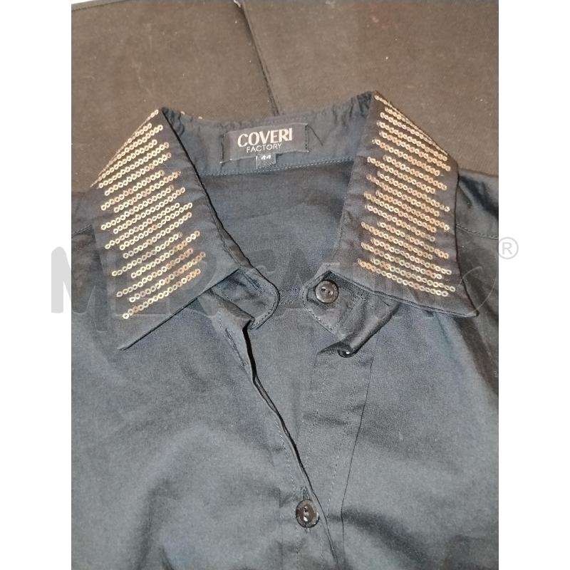 CAMICIA DONNA COVERI NERA  | Mercatino dell'Usato Catania stazione centrale 4