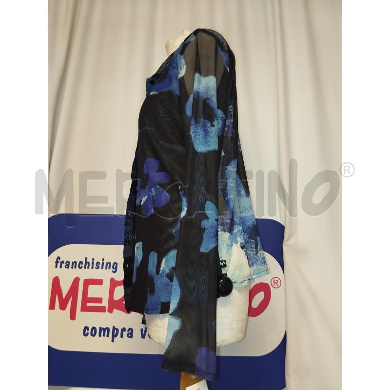 CAMICIA DONNA DESIGUAL BLU A FANTASIA | Mercatino dell'Usato Catania stazione centrale 2