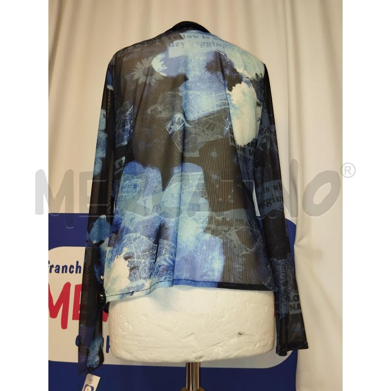 CAMICIA DONNA DESIGUAL BLU A FANTASIA | Mercatino dell'Usato Catania stazione centrale 3