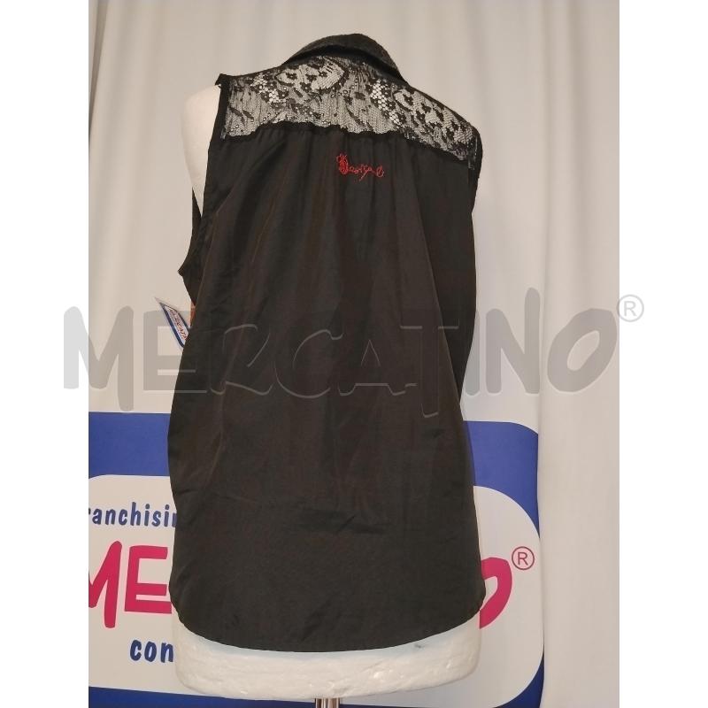 CAMICIA DONNA DESIGUAL NERA A FANTASIA | Mercatino dell'Usato Catania stazione centrale 3