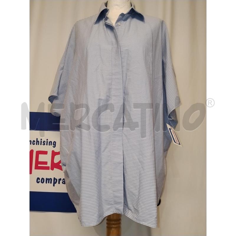 CAMICIA DONNA DIANA GALLESI A RIGHE BIANCA E AZZURRA | Mercatino dell'Usato Catania stazione centrale 1