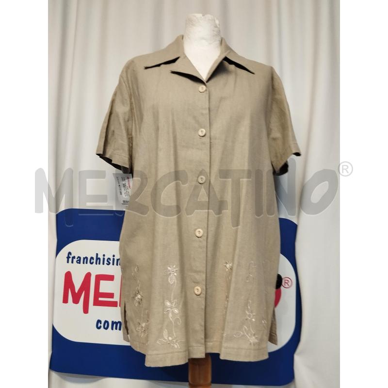 CAMICIA DONNA ELISA IMMAGINE BEIGE  | Mercatino dell'Usato Catania stazione centrale 1