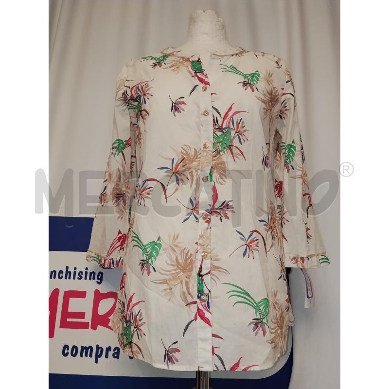 CAMICIA DONNA GERRY WEBWEBIANCA A FANTASIA | Mercatino dell'Usato Catania stazione centrale 1