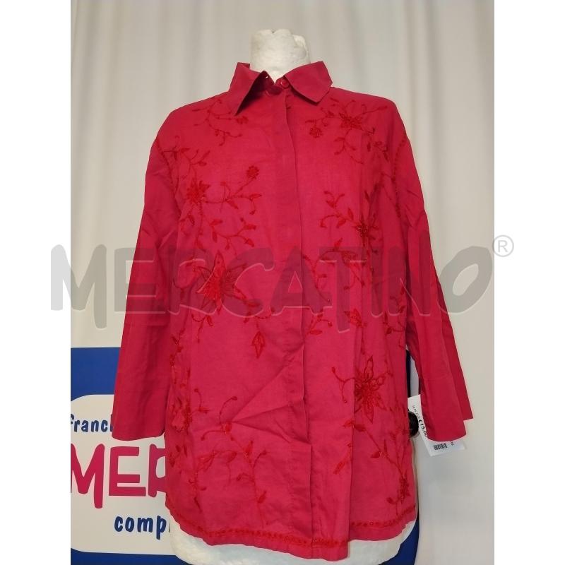 CAMICIA DONNA LUISA SPAGNOLI FUCSIA CON RICAMI | Mercatino dell'Usato Catania stazione centrale 1
