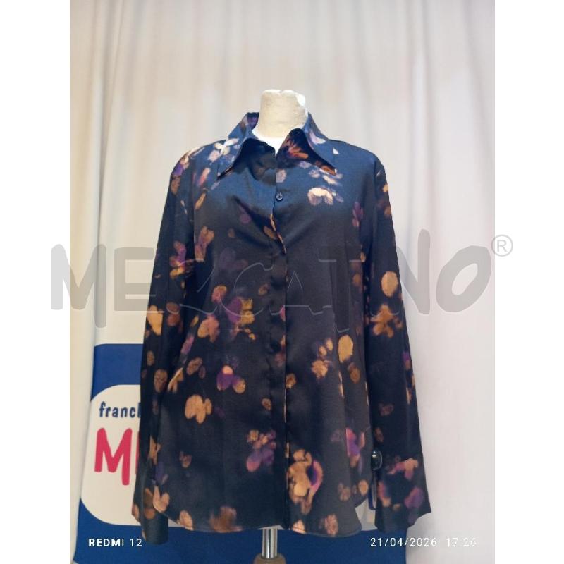CAMICIA DONNA MANGO NERA  CON FIORI | Mercatino dell'Usato Catania stazione centrale 1