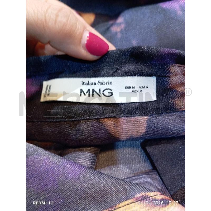 CAMICIA DONNA MANGO NERA  CON FIORI | Mercatino dell'Usato Catania stazione centrale 4