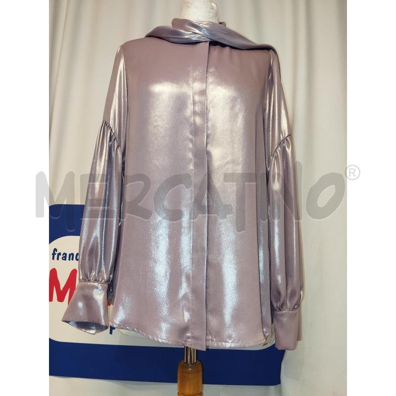 CAMICIA DONNA NUALY VIOLA LUREX | Mercatino dell'Usato Catania stazione centrale 1