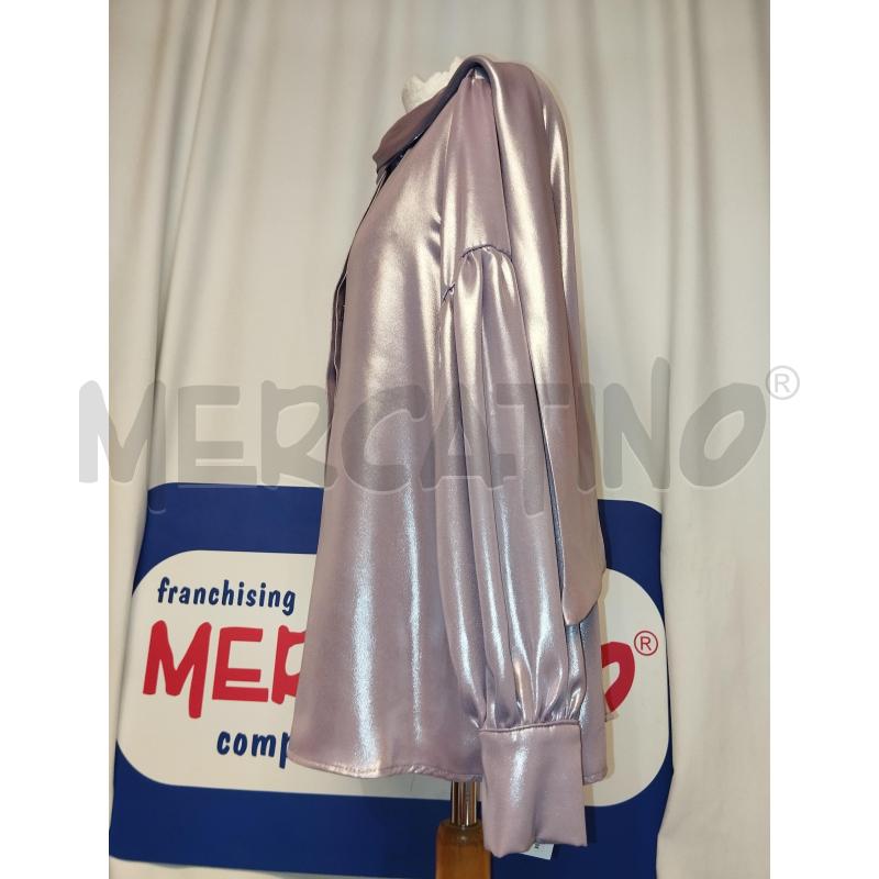 CAMICIA DONNA NUALY VIOLA LUREX | Mercatino dell'Usato Catania stazione centrale 2