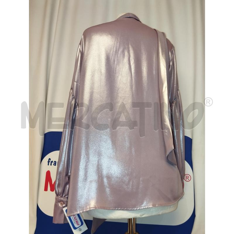 CAMICIA DONNA NUALY VIOLA LUREX | Mercatino dell'Usato Catania stazione centrale 3