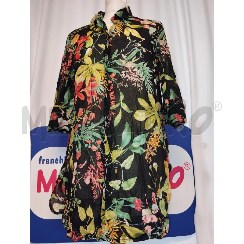 CAMICIA DONNA OLTRE NERA A FIORI  | Mercatino dell'Usato Catania stazione centrale 1