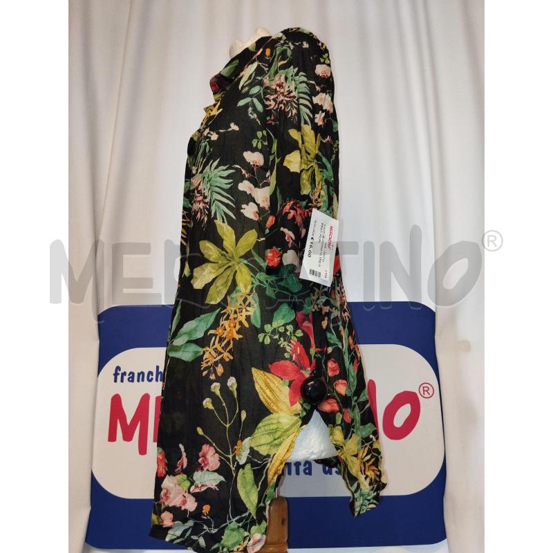 CAMICIA DONNA OLTRE NERA A FIORI  | Mercatino dell'Usato Catania stazione centrale 2