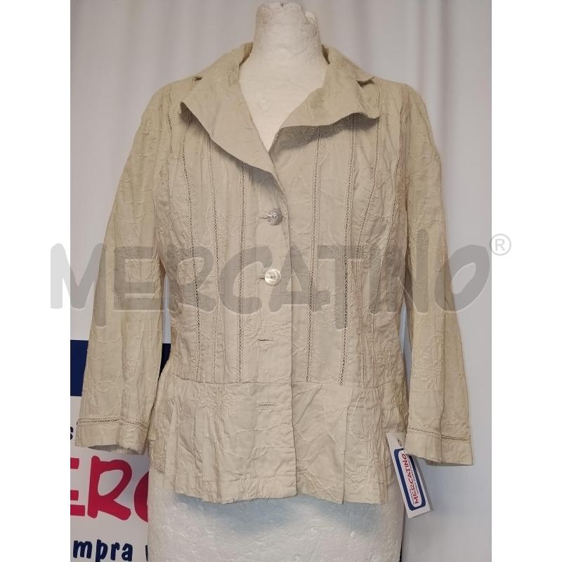 CAMICIA DONNA PROMOD BEIGE RICAMATA | Mercatino dell'Usato Catania stazione centrale 1