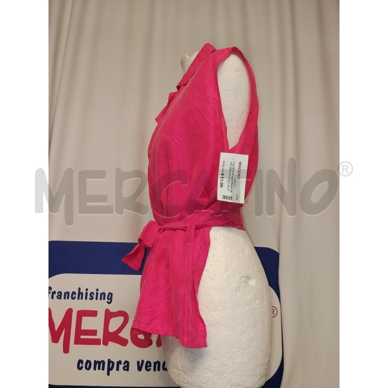 CAMICIA DONNA PURA SETA MADE IN ITALY FUCSIA | Mercatino dell'Usato Catania stazione centrale 2