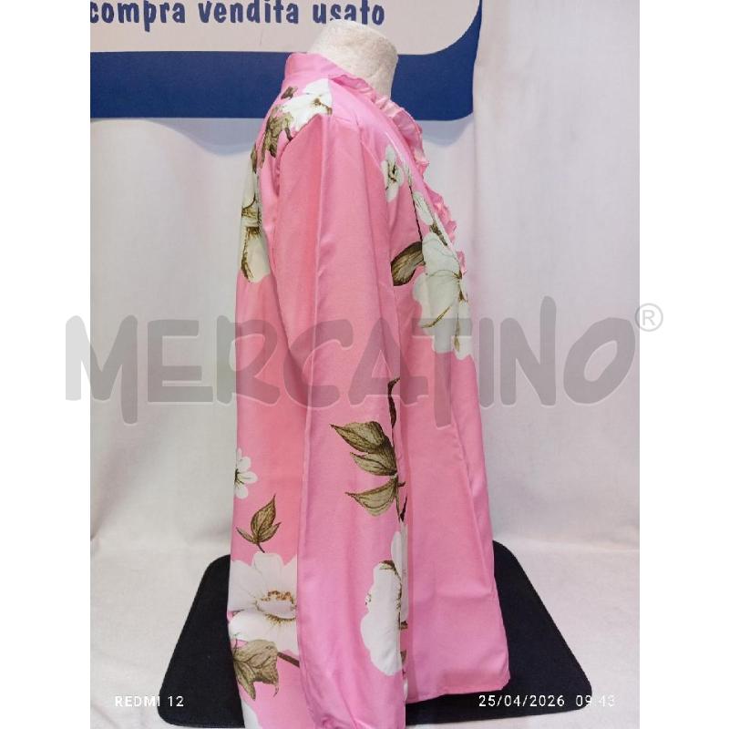 CAMICIA DONNA ROSA CON FIORI E VOILA | Mercatino dell'Usato Catania stazione centrale 2