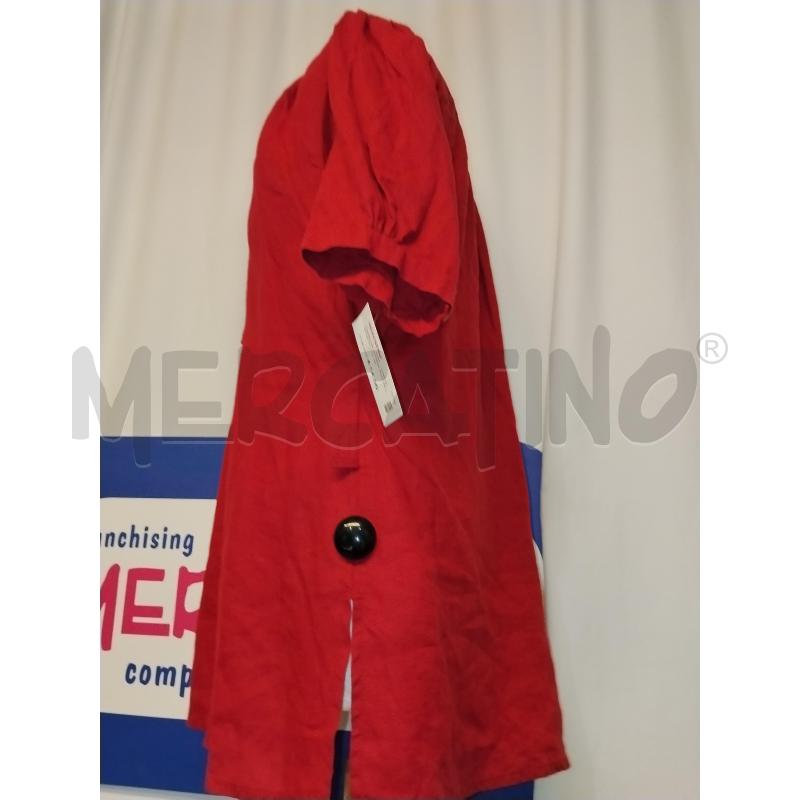 CAMICIA DONNA ROSSA IN LINO  | Mercatino dell'Usato Catania stazione centrale 2