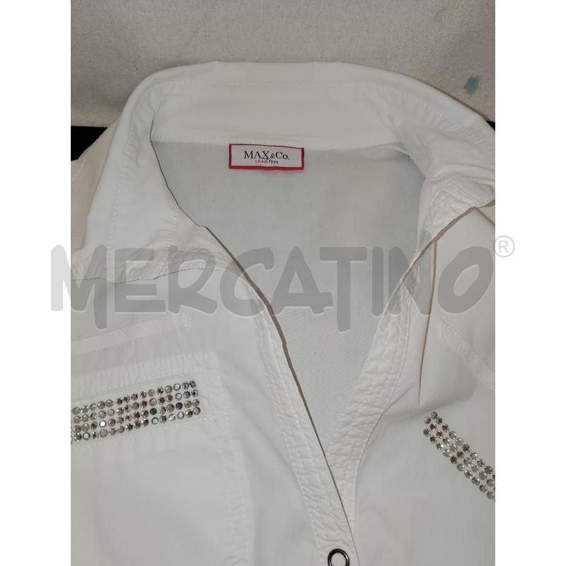CAMICIA DONNA  BIANCA MAX & CO CON STRSSI | Mercatino dell'Usato Catania stazione centrale 4