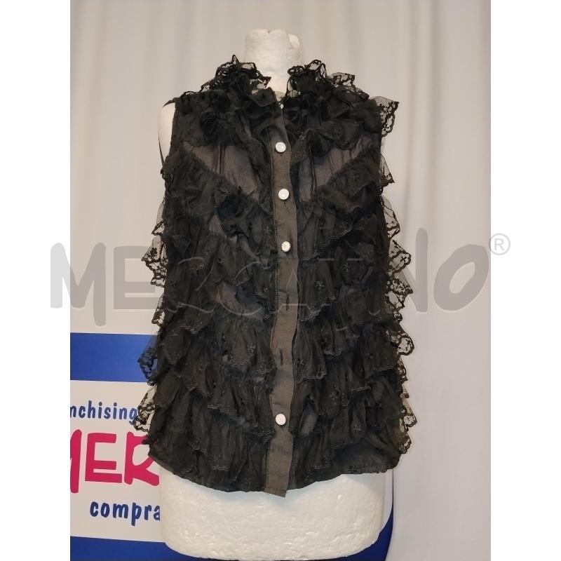 CAMICIA DONNA  SMANICATA NERA JEAN LOUIS  | Mercatino dell'Usato Catania stazione centrale 1